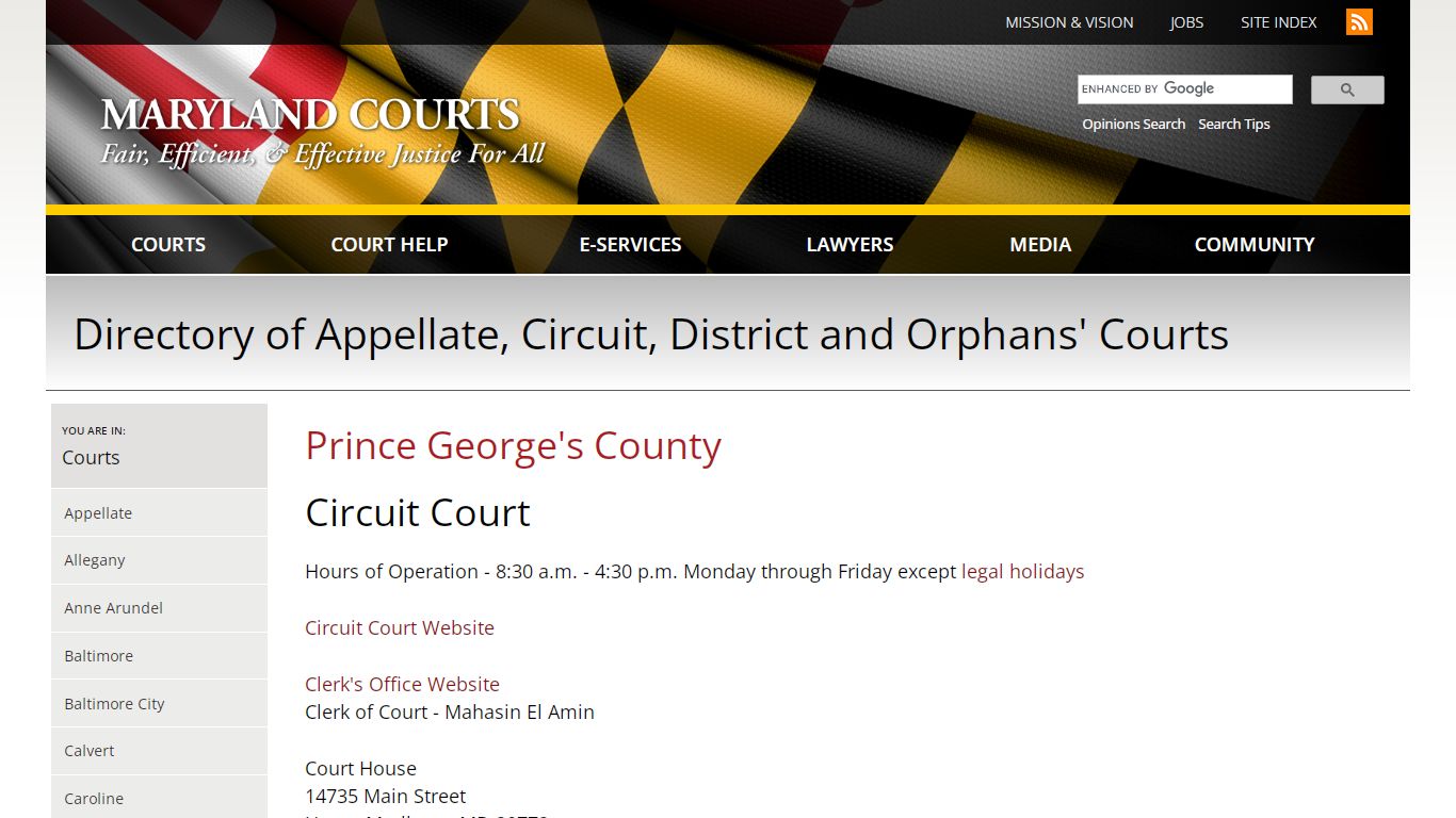 Prince George's County | Maryland Courts